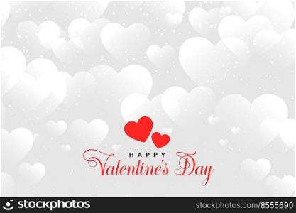 hearts cloud background for valentines day design