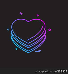 Hearts icon design vector