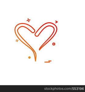 Hearts icon design vector