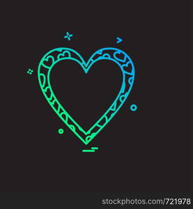 Hearts icon design vector