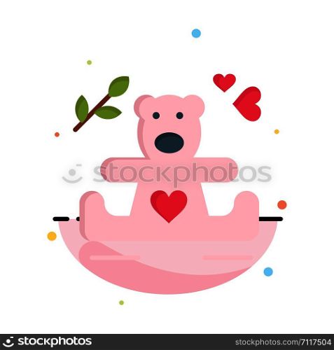 Hearts, Love, Loving, Wedding Business Logo Template. Flat Color