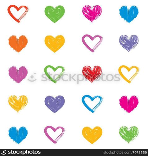 Hearts love theme valentine's day seamless pattern background