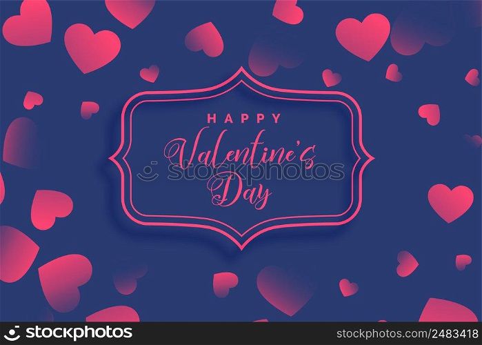 hearts pattern on purple valentines day background
