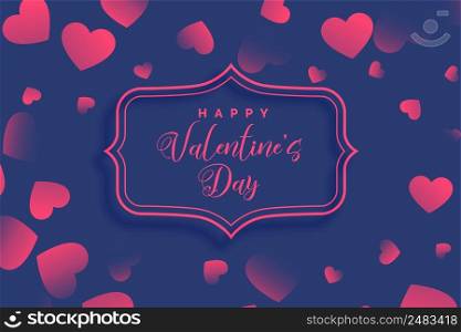 hearts pattern on purple valentines day background