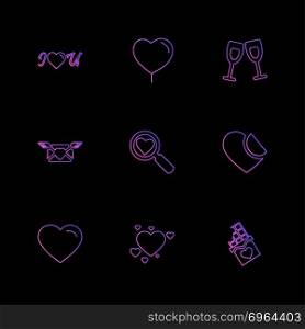 hearts , romantic , love , valentine , rose , flowers , perfume , pleasent , heart , loveable , couple , romance , icon, vector, design,  flat,  collection, style, creative,  icons