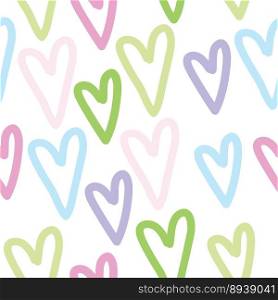 Hearts - seamless background