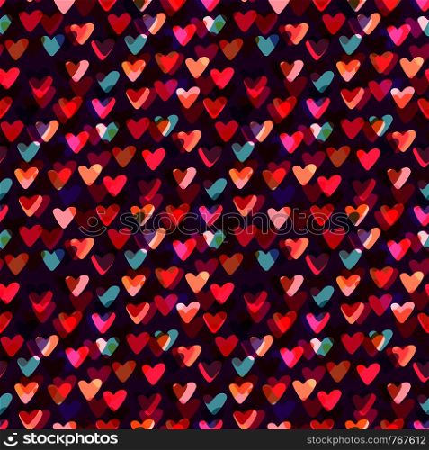 Hearts seamless pattern. Fashion vector background for textile or wrapping design. Hearts seamless pattern. Fashion vector background for textile or wrapping design.