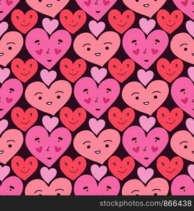 Hearts seamless pattern. Sweet doodle texture. Textile print or wrapping paper. Funny packaging design. Valentines day background. Hearts seamless pattern. Sweet doodle texture. Textile print or wrapping paper. Funny packaging design. Valentines day background.