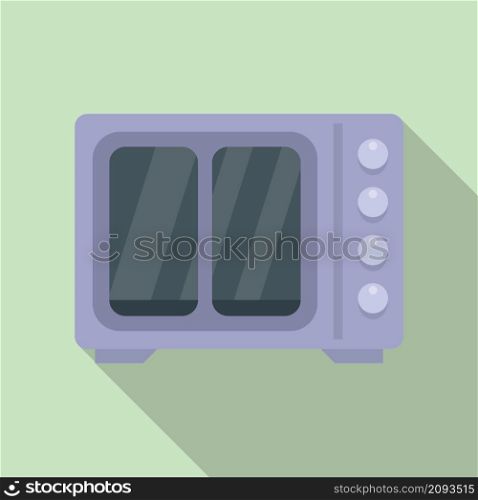 Heat convection oven icon flat vector. Grill gas stove. Kitchen convection oven. Heat convection oven icon flat vector. Grill gas stove