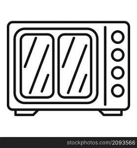Heat convection oven icon outline vector. Grill gas stove. Kitchen convection oven. Heat convection oven icon outline vector. Grill gas stove