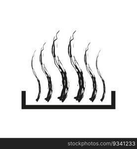 heat sign, heat wave of steam, superheated steam symbol. Vector illustration. Stock image. EPS 10.. heat sign, heat wave of steam, superheated steam symbol. Vector illustration. Stock image.
