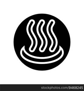 heat symbol glyph icon vector. heat symbol sign. isolated symbol illustration. heat symbol glyph icon vector illustration