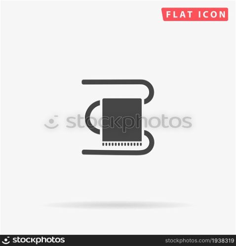 Heated Towel Rail flat vector icon. Hand drawn style design illustrations.. Heated Towel Rail flat vector icon