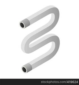 Heated towel rail isometric 3d icon on a white background. Heated towel rail isometric 3d icon
