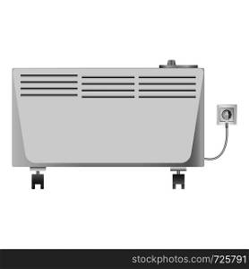 Heater equipment mockup. Realistic illustration of heater equipment vector mockup for web. Heater equipment mockup, realistic style