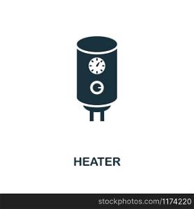 Heater icon. Premium style design from household collection. UX and UI. Pixel perfect heater icon. For web design, apps, software, printing usage.. Heater icon. Premium style design from household icon collection. UI and UX. Pixel perfect heater icon. For web design, apps, software, print usage.
