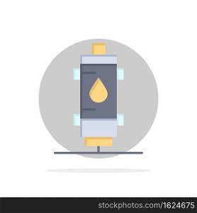 Heater, Water, Heat, Hot, Gas, Geyser Abstract Circle Background Flat color Icon