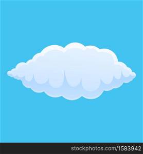 Heaven cloud icon. Cartoon of heaven cloud vector icon for web design isolated on white background. Heaven cloud icon, cartoon style