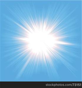 Heaven Light Starburst. Illustration of a beautiful starburst light background