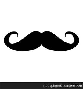 Heavy mustache icon. Simple illustration of heavy mustache vector icon for web. Heavy mustache icon, simple style.