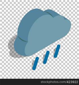 Heavy rain isometric icon 3d on a transparent background vector illustration. Heavy rain isometric icon