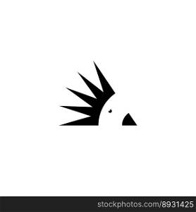 hedgehog logo vector icon design element