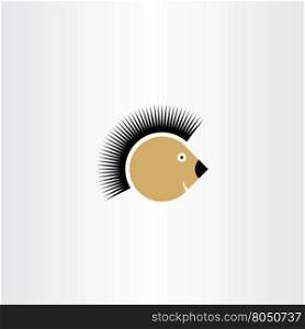 hedgehog vector icon illustration design