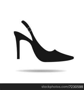 heel shoes vector icon