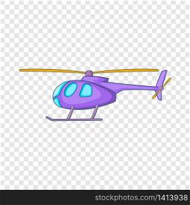 Helicopter icon. Cartoon illustration of helicopter vector icon for web. Helicopter icon, cartoon style