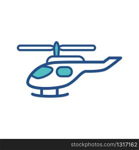 helicopter icon collection, trendy style
