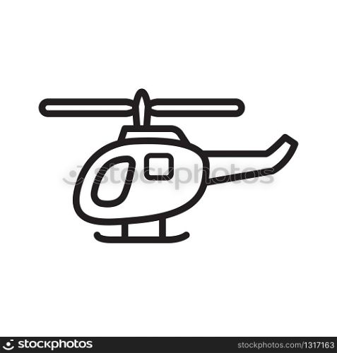 helicopter icon collection, trendy style