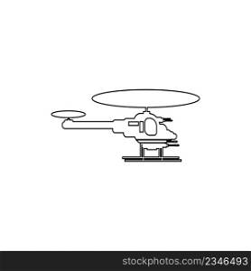helicopter icon design illustration