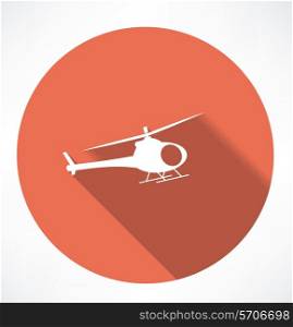 Helicopter icon. Flat modern style vector illustration