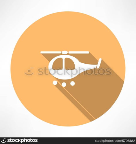 helicopter icon. Flat modern style vector illustration