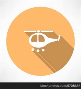 helicopter icon. Flat modern style vector illustration