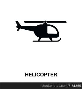 Helicopter icon. Line style icon design. UI. Illustration of helicopter icon. Pictogram isolated on white. Ready to use in web design, apps, software, print. Helicopter icon. Line style icon design. UI. Illustration of helicopter icon. Pictogram isolated on white. Ready to use in web design, apps, software, print.