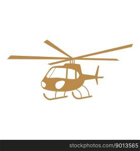 Helicopter icon logo design illustration