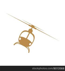 Helicopter icon logo design illustration