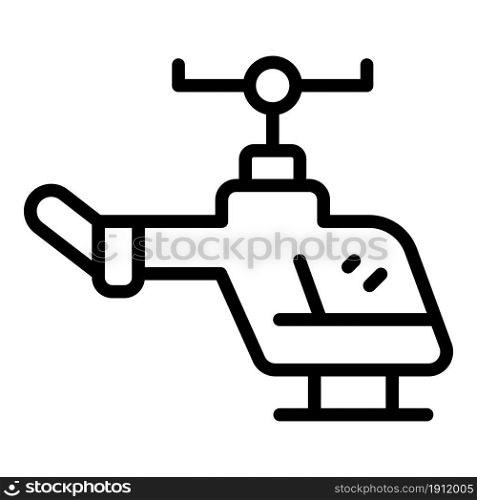 Helicopter icon outline vector. Military transport. Aircraft copter. Helicopter icon outline vector. Military transport