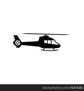 Helicopter icon trendy flat design