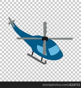 Helicopter isometric icon 3d on a transparent background vector illustration. Helicopter isometric icon