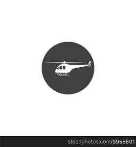 helicopter logo vector design illustration