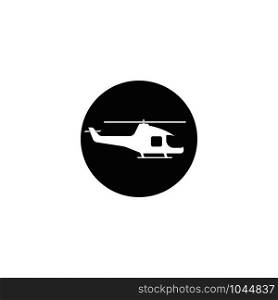Helicopter logo vector icon illustration design