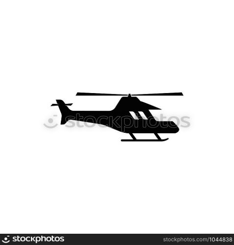 Helicopter logo vector icon illustration design