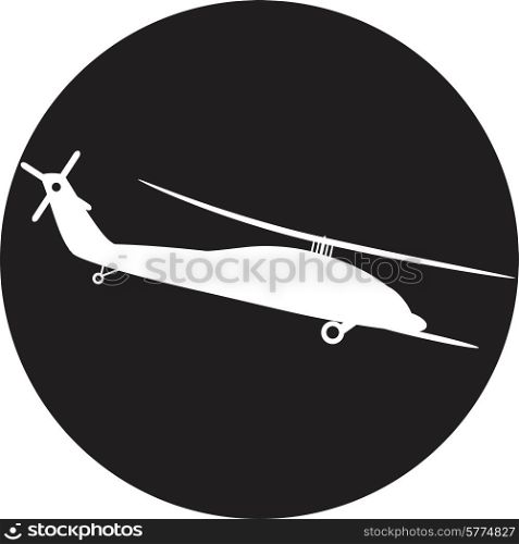 Helicopter - vector illustration