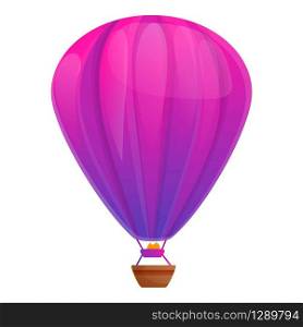 Helium air balloon icon. Cartoon of helium air balloon vector icon for web design isolated on white background. Helium air balloon icon, cartoon style