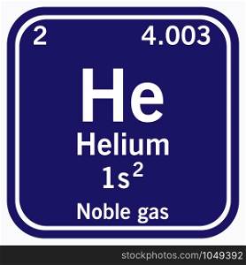 Helium Symbol Periodic Table of the Elements Vector illustration eps 10.. Helium Symbol Periodic Table of the Elements Vector illustration eps 10