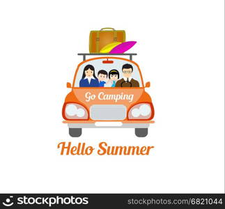 hello summer go camping with car