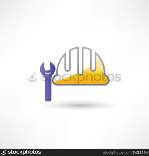 helmet and wrench icon