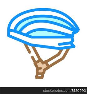 helmet for rider color icon vector. helmet for rider sign. isolated symbol illustration. helmet for rider color icon vector illustration